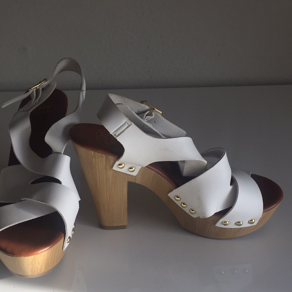 White high heels